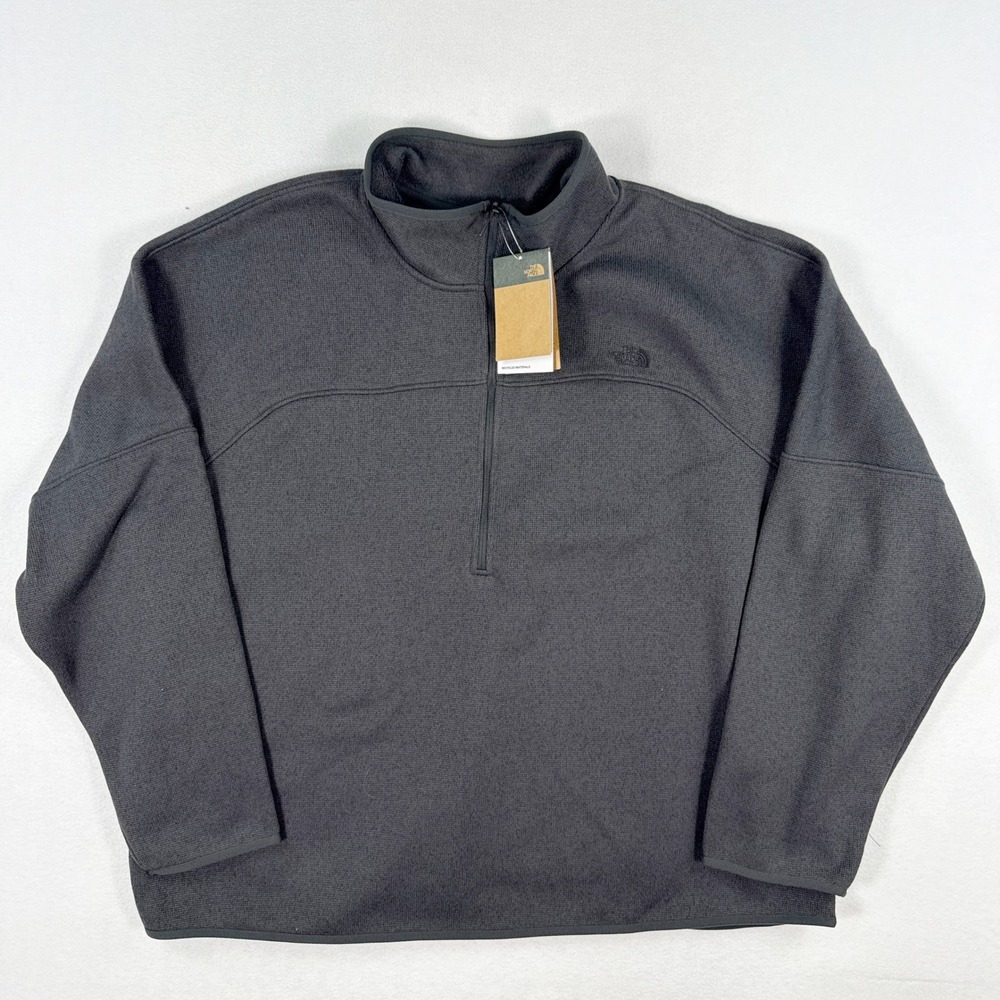 The North Face Front Range Fleece Jacket 1/4 Zip Size 4XL TNF Black Heather NEW